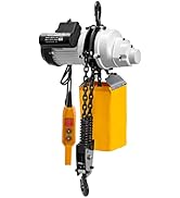 VEVOR Electric Chain Hoist, 2200lbs Capacity Single Phase Crane Hoist, 1T Electric Chain Lift Hoi...