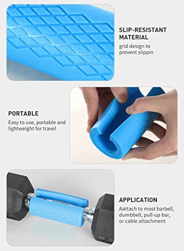 Image of Fitfix Thick Bar Grips Turns Barbell, Dumbbell, and Kettlebell Grip For Bar Training And Muscle Growth. Strengthen Your Forearm, Biceps, Triceps, Chest. For Bodybuildin-Qty-1 pair