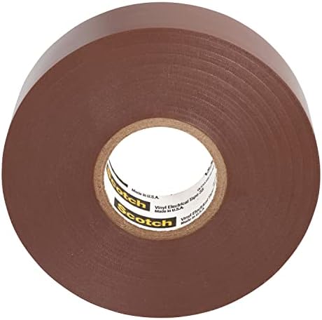 3M Scotch Electrical Tape 35, 3/4 in x 66 ft, 1 Roll, Brown