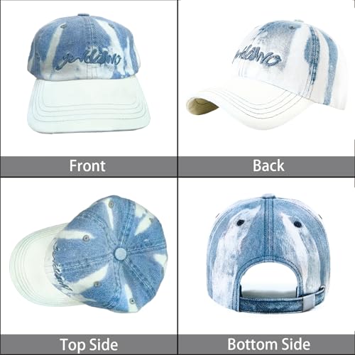 Image of Baseball Cap for Women Men - Adjustable Size Hat | Sun Protection,Colourfast,Moisture Wicking,Ponytail Hole,Wrinkle Free