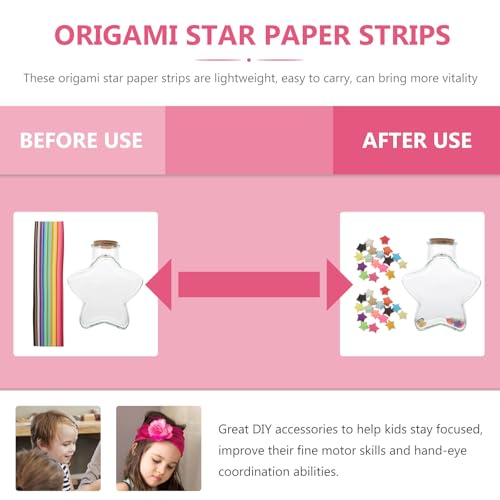 Papier Origami Étoiles 540 Bandes : Réussir Facilement vos Pliages Déco Fait Main - 3