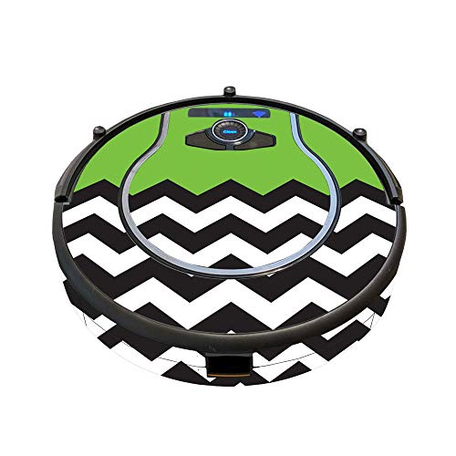 Image of MightySkins Skin Compatible with Shark Ion Robot 750 Vacuum Minimal Coverage - Lime Chevron | Protective, Durable, and Unique Vinyl wrap Cover | Easy to Apply, Remove | Made in The USA