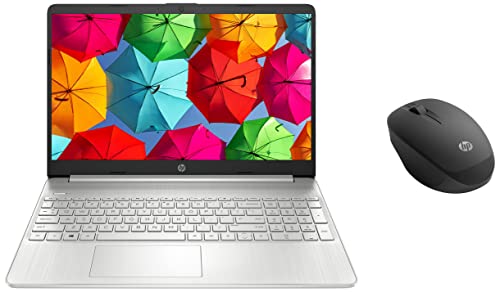Image of HP 15s,11th Gen Intel Core i3-1115G4 8GB RAM /512GB SSD 15.6-inch & Bluetooth Mouse 250 with Adjustable DPI Upto 3600, 4.2 Bluetooth connectivity, 15-Month Long Battery Life
