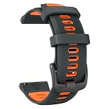 ISABAKE Bracelet Compatible avec Garmin Forerunner 255/Vivoactive 4/Venu 2/Forerunner 265 Bracelets, 22mm Silicone Sport Remplace Band pour Gear S3/Galaxy Watch 3 45mm/Huawei GT 46mm Bracelet