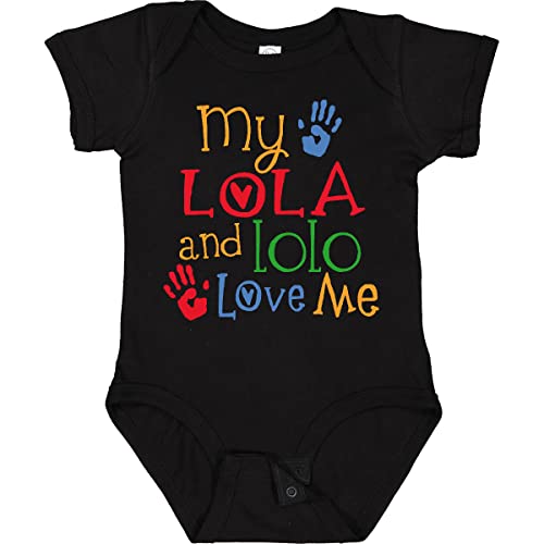 inktastic My Lola and Lolo Love Me Grandchild Baby Bodysuit