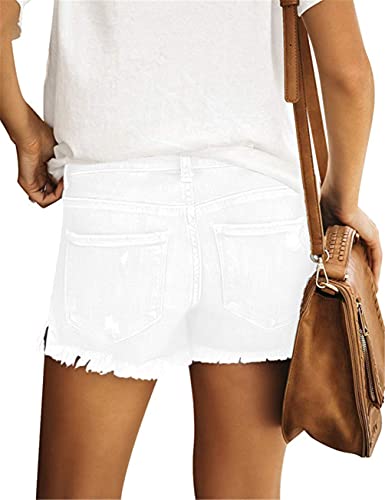 Image of MODARANI Denim Shorts for Women Distressed Jean Shorts Ripped Summer Hot Short