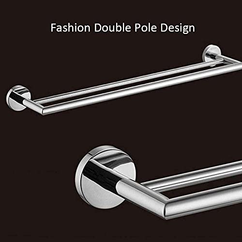 Porte-serviettes double pour salle de bain moderne et épurée