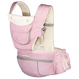 Agudan Baby Carrier | Embrace Carrier with Hip Seat - 6 in 1 Ergonomic Waist Stool Newborn to Toddle
