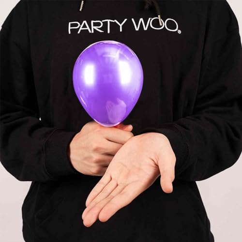 Image of PartyWoo Lavender Balloons 50 pcs 5 Inch Small Mini Light Purple Pastel Purple Lilac Latex Helium Balloons for Graduation Baby Shower Wedding Butterfly Birthday Party Decorations Purple-Y15