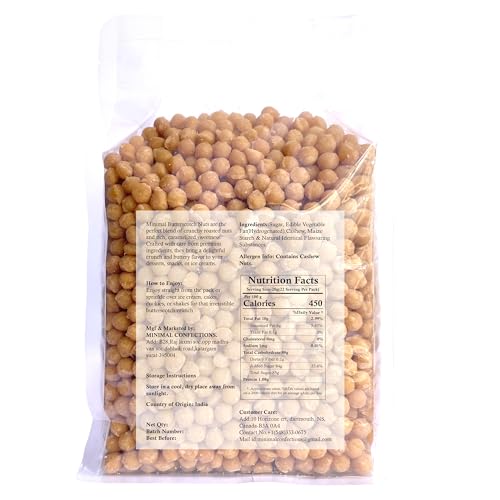 Image of Minimal Butterscotch Nuts - Crunchy Roasted Caramelized Cashew(4mm-5mm),1Kg Perfect for Snacking & Baking