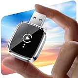 Redlake Wireless CarPlay Adapter for iPhone 2025 Wireless Apple CarPlay Adapter Mini Size with Cable USB & USB-C/Type-C Plug and Play Stable Connection and No Delay