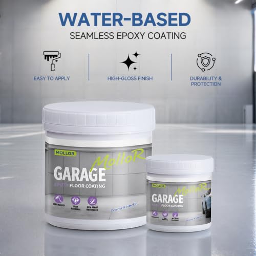 Epoxy Floor Paint, Kit para Piso de Garaje de Epoxi para Concreto, 1 Auto, Gris miniatura 3