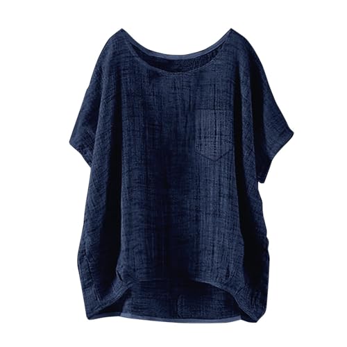 Générique Debardeur Femme Coton Pulls Haut Dentelle T Shirt Personnalisé Chemise Blanche Col Italie Cadeau Humour T-Shirt Bleu L