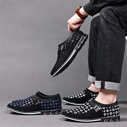 Veslexth Mens Casual Shoes Business Silp-on Fashion Leather Loafers Comfort Walking Driving Luxury for Male Work Office Dress Outdoor Breathable Sneakers3