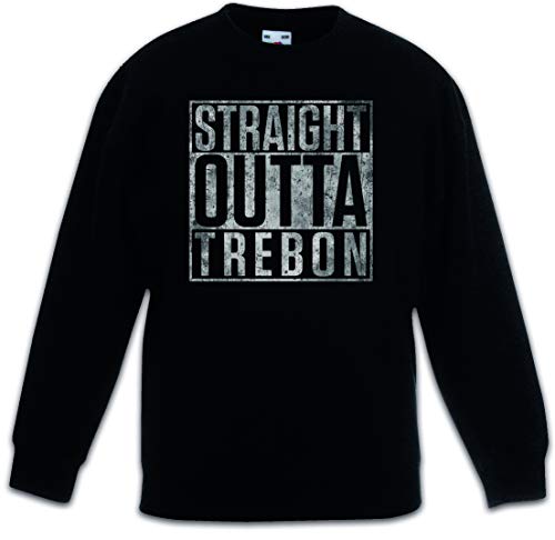 Sweat Straight Outta Trebon enfant en coton confortable pour l'école