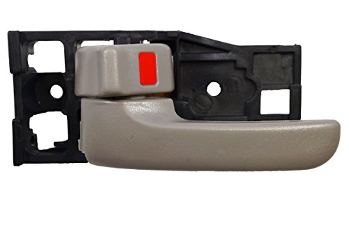 PT Auto Warehouse TO-2950G-FL - Inside Interior Inner Door Handle, Gray (Charcoal) - Regular/Access Cab, Driver Side Front (Replaces 69206-0C010-B1, 692060C010B1)
