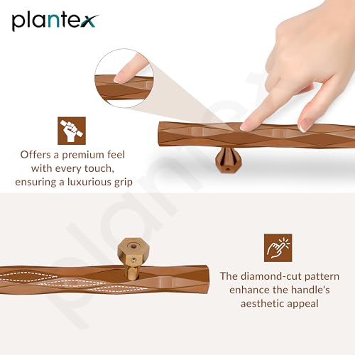 Image of Plantex Door Handle /200mm Main Door Handle for Wooden Door /Pull-Push Handle for Main Door /Door Accessories - Pack of 1 (611, PVD Rose Gold)