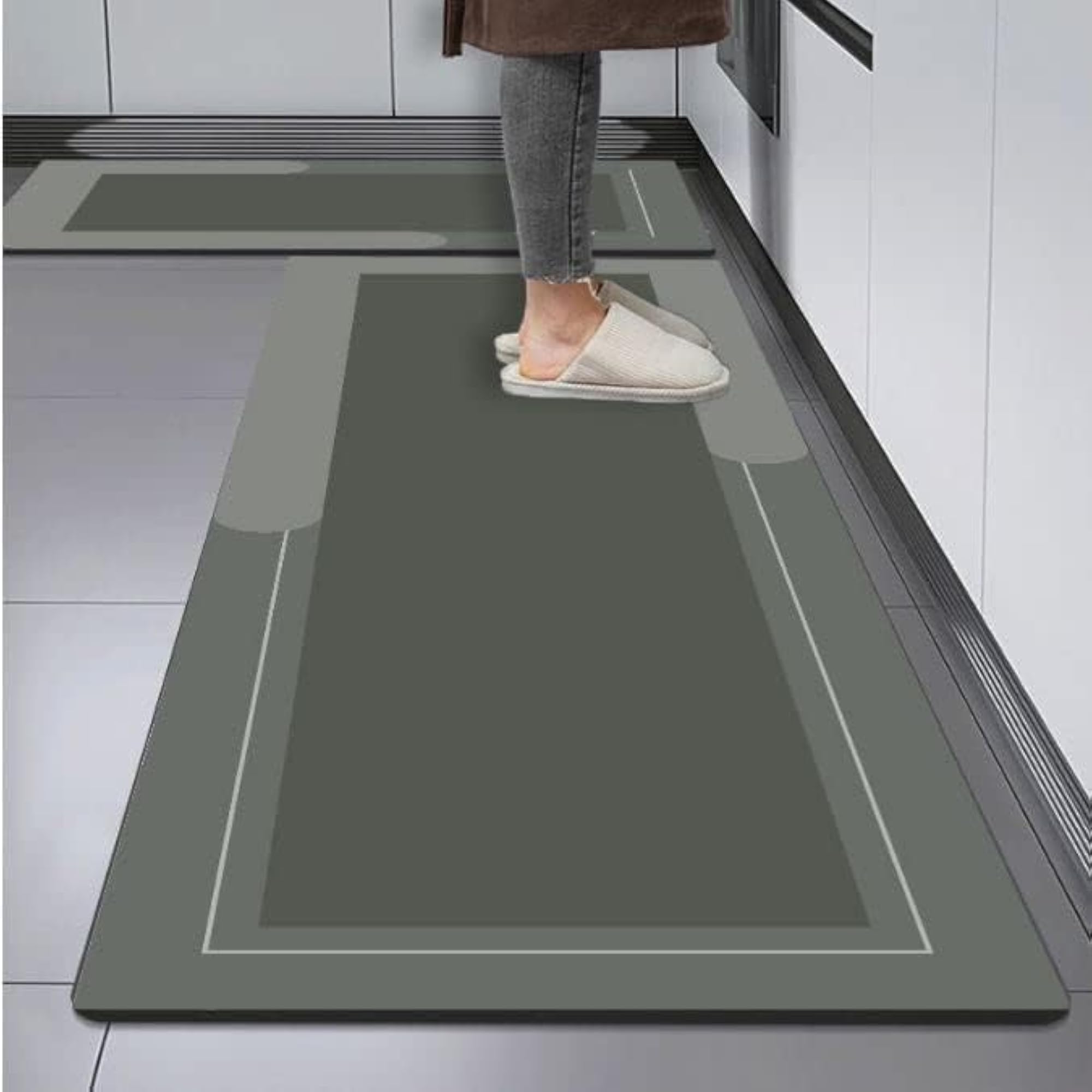 2 pcs Anti-Skid Carpet Runner Mats for Kitchen and Bath