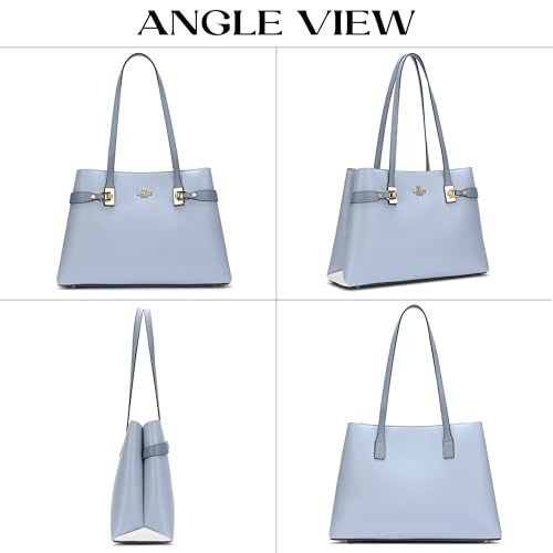 Image of LAVIE PARIS Women's 3 Compartment Large Satchel Bag | Satchel Handbag for Work | Ladies Purse | Stylish Shoulder Bag | Gift for Women