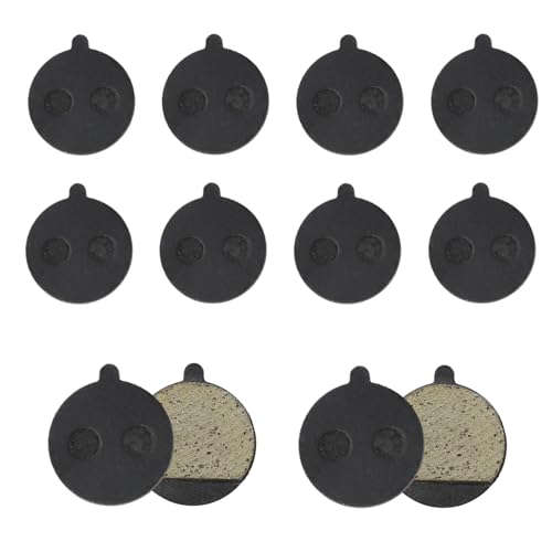 5 Paar Runde Fahrrad-Bremsbeläge, Scheibenbremsbeläge, Halbmetallische...