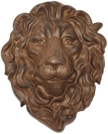 Cast Iron Lion Head Hanging Garden Plaque