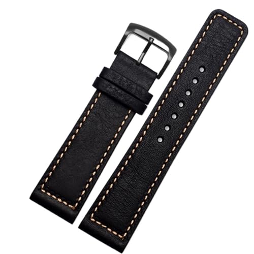 Bracelet de montre 22mm en cuir PU noble étanche finition haute résistance