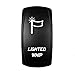 STVMotorsports 5 Pin Laser Rocker Switch Lighted Whip On/Off LED Light 12V 20A Automotive UTV ATV– Blue