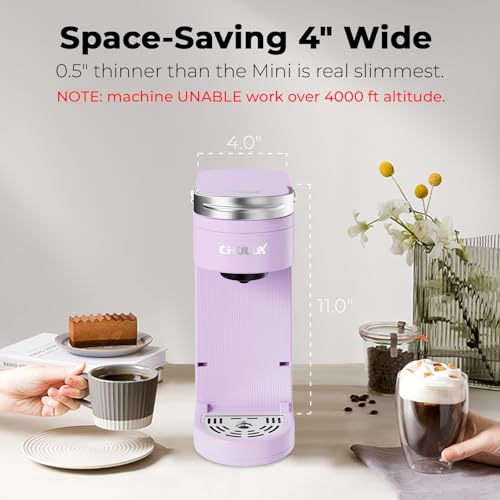 CHULUX-Slim-Single-Serve-Coffee-Maker-for-K-Pods-One-Cup-Coffee-Maker-Fits-73-Travel-Mugs-Coffee-Machine-with-6-to-12oz-Brew-Sizes-Lavender CHULUX Slim Single Serve Coffee Maker for K Pods One Cup Coffee Maker Fits 73 Travel Mugs Coffee Machine with 6 to 12oz Brew Sizes Lavender