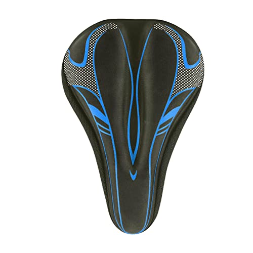 自転車用シートクッション - エクストラ ソフト ショック吸収ジェル 自転車 シート クッション レディース メンズ | 屋内屋外サイクリング用の高反射スピン自転車サドルカバー