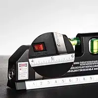 Trena Laser Digital 3 em 1 com Nível a Bolha, Trena Retrátil 2,5m e Régua Embutida – Laser LevelPro3 – Acompanha 3 Baterias AG13 – Ferramenta Multiuso para Medição e Alinhamento