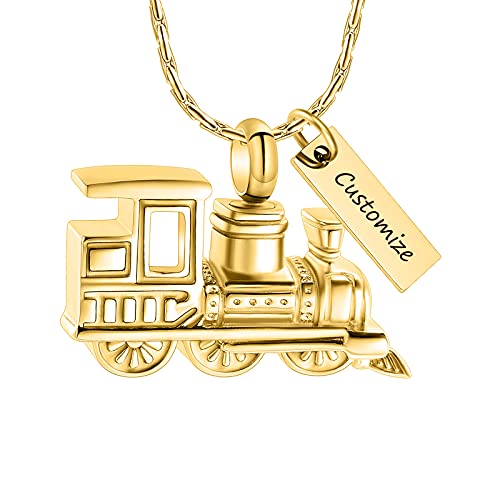 constantlife Cremation Jewelry Memorial Urn Pendant Necklaces for Ashes Small Train Design Ashes Holder Charm Keepsake2
