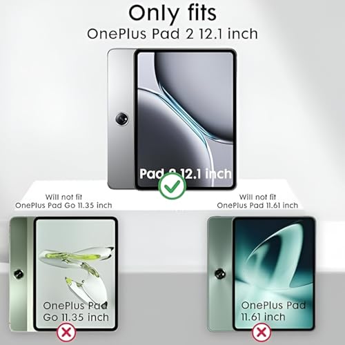 Image of Tempered Glass For OnePlus Pad 2 12.1 inch Full Screen Protector Guard For OnePlus Pad 2 12.1 inch [Scratch Resistant] [Easy Installation] [Bubble Free] [1-Pack]