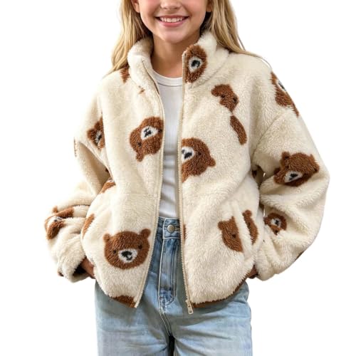 RKSTN Kids Winter Fleece Jackets with Pockets Zip Up Warm Cozy Coats - image 1