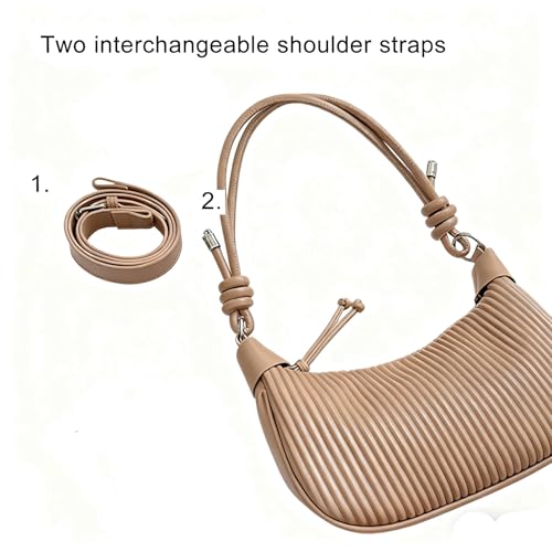 Bolso Hobo para Mujer de Cuero Vegano estilo Retro miniatura 3