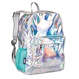 Wildkin 16-inch Kids Backpack – Durable, Padded & Spacious School Bag for Boys & Girls (Holographic)
