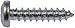 Dorman 851-407#8 X 3/4" Metric Sheet Metal Screw with Phillips Oval Head