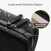 LEVEL8 Travel Toiletry Bag for Women Men, Travel Organizer Water Repellent, Makeup Organizer with Hang Hook for Travel Accessories, Large/Black