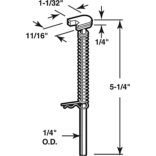 Guía de pivote para puertas plegables Prime-Line MP6733, 5-1/4 pulg. (paquete de 2) miniatura 2