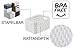 Rotho Country 3er-Set Aufbewahrungskiste 2l in Rattan-Optik