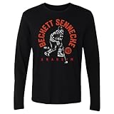 500 LEVEL Beckett Sennecke Anaheim Retro Arch Long Sleeve Shirt (Black, X-Large)