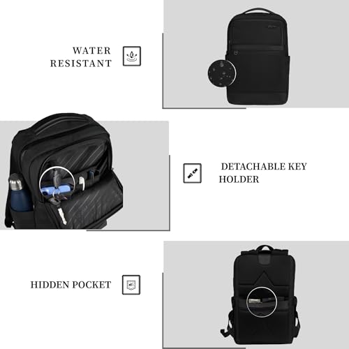 Image of F Gear Hallstat 20L Laptop Backpack|Dedicated Laptop, Tablet & iPad Sleeves|USB & Type-C Charging Ports, Luggage Strap|Smart Office, College & Travel Backpack|2 Compartments & Hidden Pocket