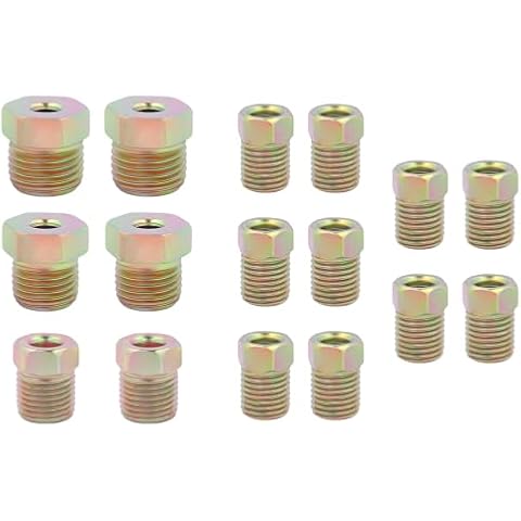 IHOTDER 16PCS Brake Line Fitting Kit Cover
