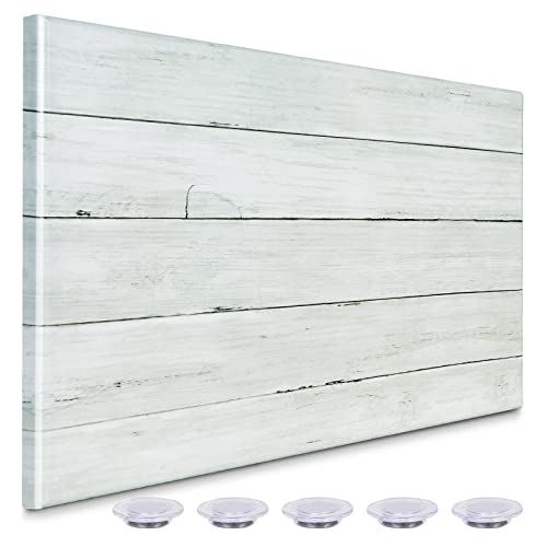 Pizarra blanca decorativa para pared de salón o cocina moderna sin marco