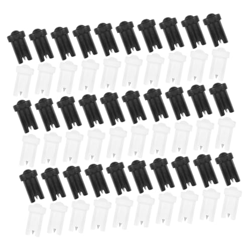 WOFASHPURET Professional Eyelash Glue Bottle Needle 60pcs Replacement Pins Pp Stainless Steel Salon Grade
