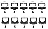 10 Black Plastic Tee Assembly w/ 3/8