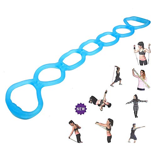 7 Ring Resistance Band - Miracle Miles Yoga & Fitness Blue