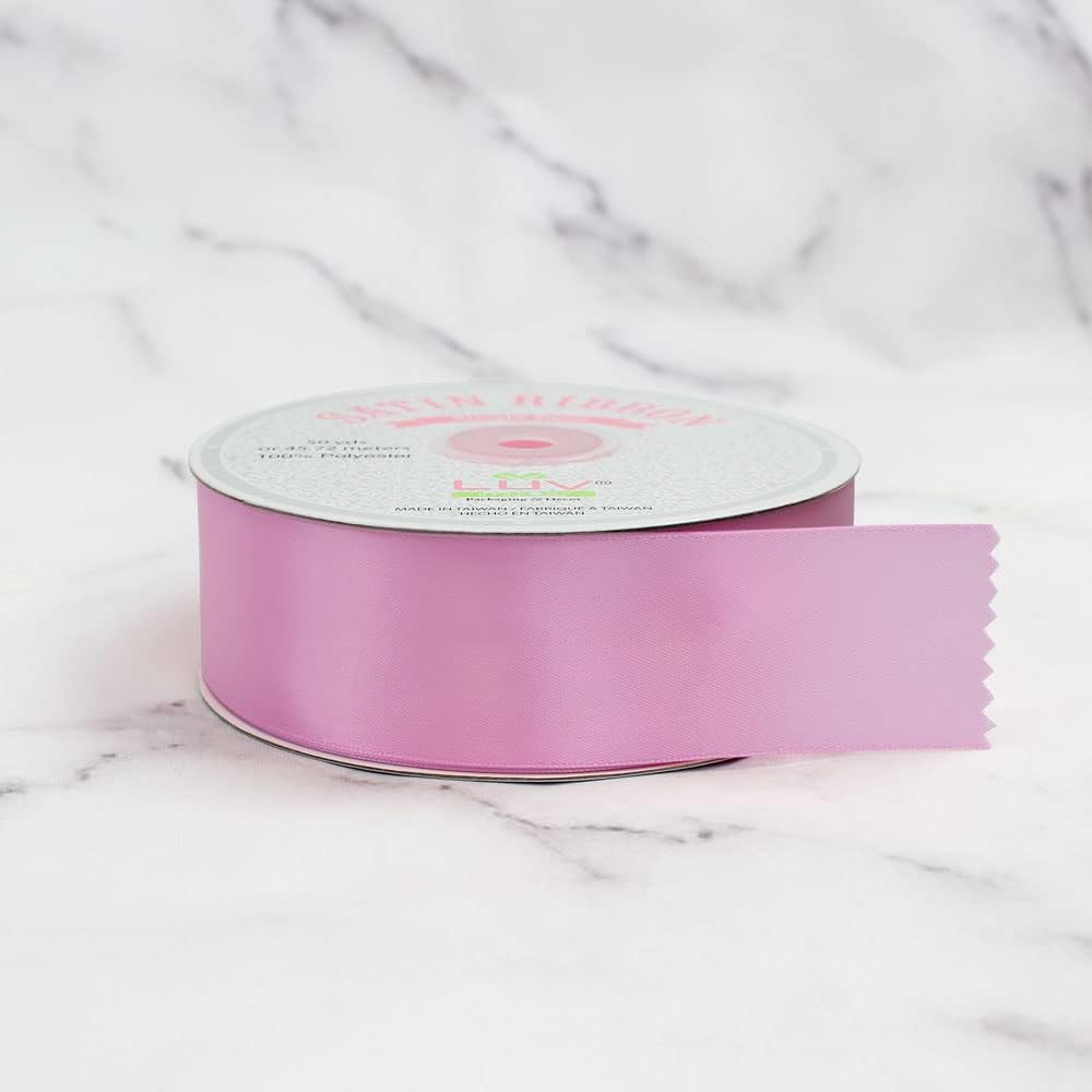 Creative Ideas Solid Satin Ribbon, 1-1/2-Inch by 50 Yard, Rosy Mauve, Solid - Image 4