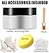 UP22YOU Leather Recoloring Balm, White Vinyl Leather Dye for Furniture Seat, Leather Repair Kit for Car Interior, Shoe Polish Paint