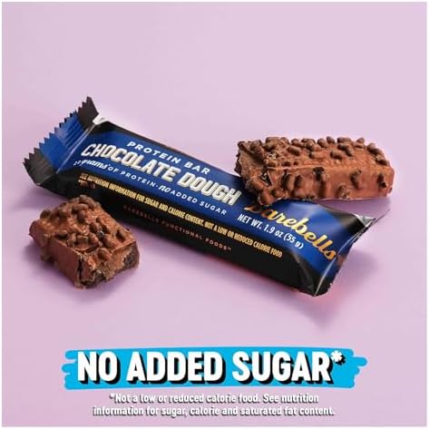 Barebells Protein Bars Chocolate Dough – 12 Count, 1.94oz Each, 20g Protein, 1g Sugar – Chocolate Snack or Breakfast Bar - 3