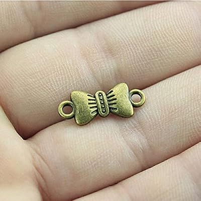 MYBSZC 10 Parts Handmade Crafts arc Joint 19x8mm-Antique Bronze Plated